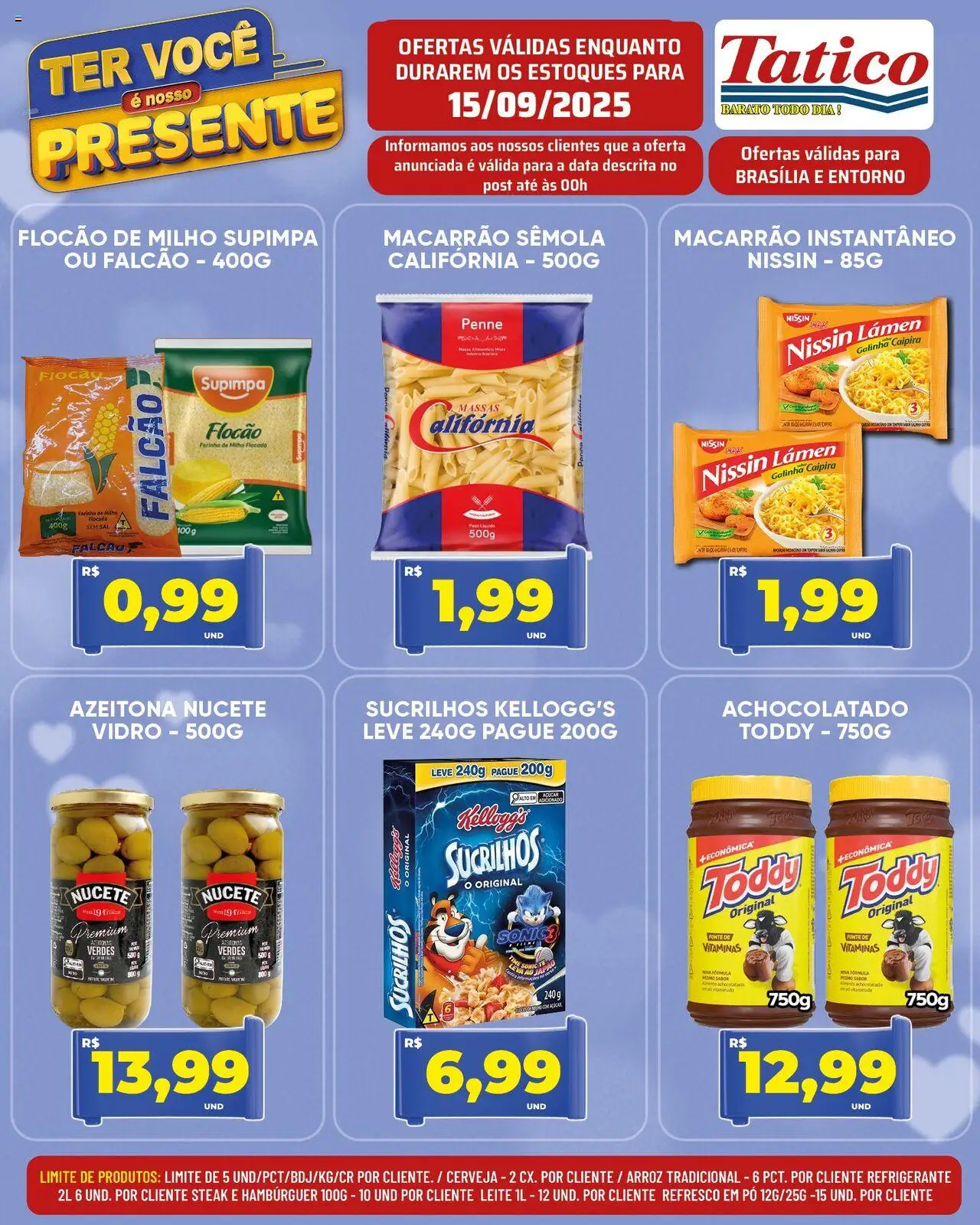 Tatico Folheto - válido de 15.09.2025 | Página: 14 | Produtos: Refresco, Cerveja, Arroz, Sucrilhos