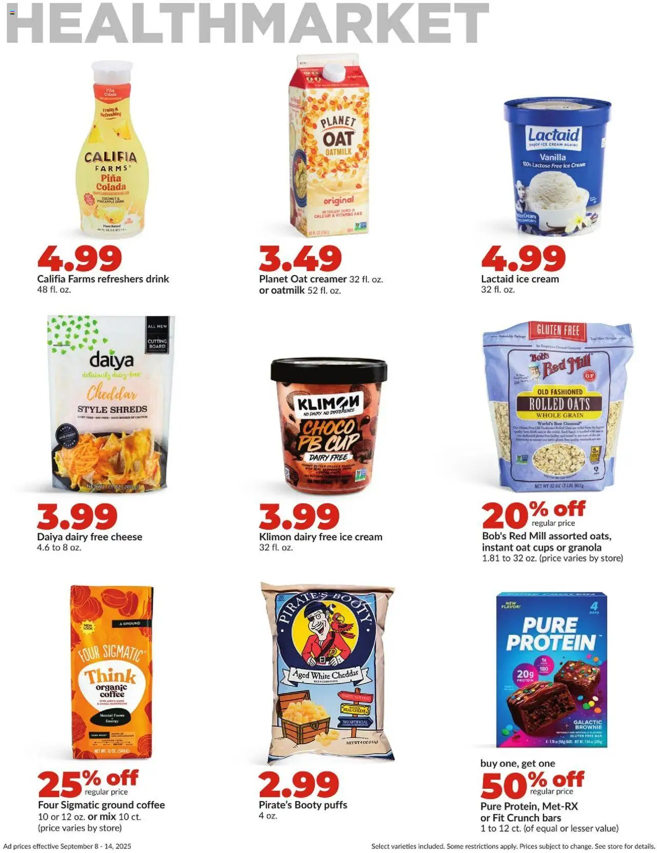 HyVee Weekly Ad - valid from 08.09.2025 | Page: 27 | Products: Cheese, Coffee, Pineapple, Ice cream