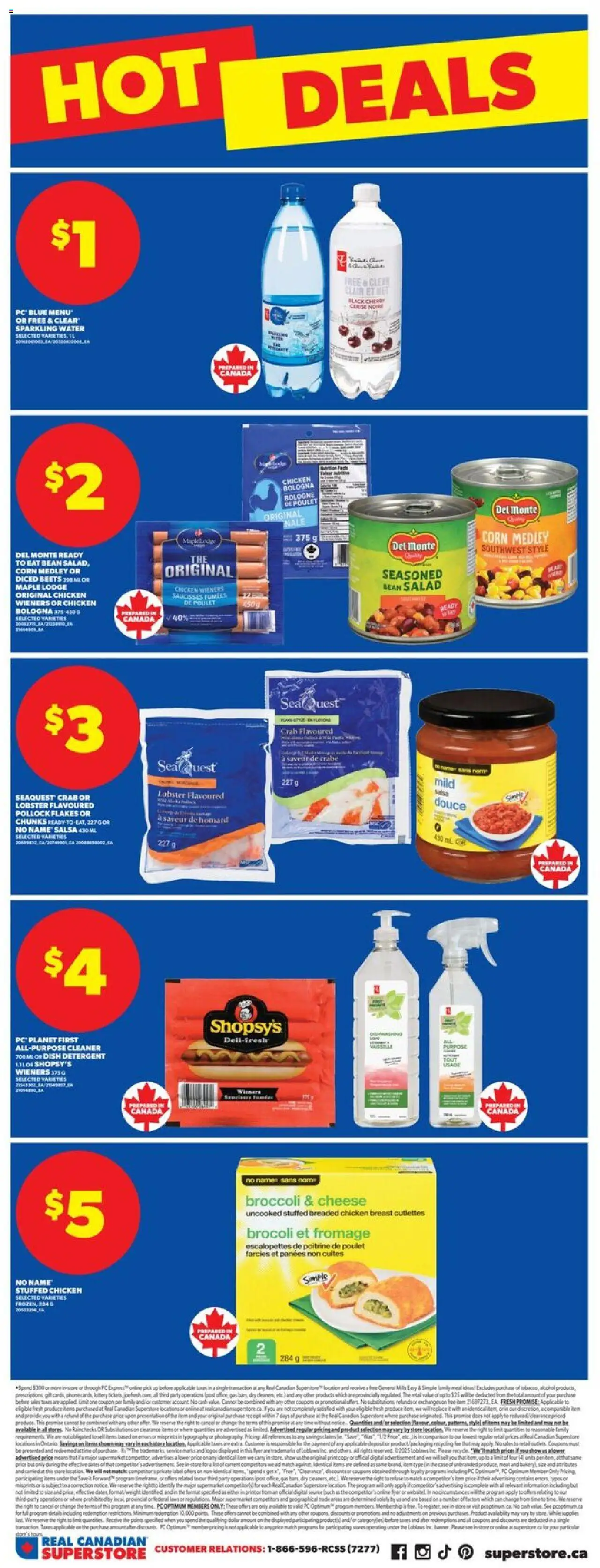 Real Canadian Superstore flyer valid from 18.09.2025 | Page: 18 | Products: Flakes, Salad, PC, Cheese