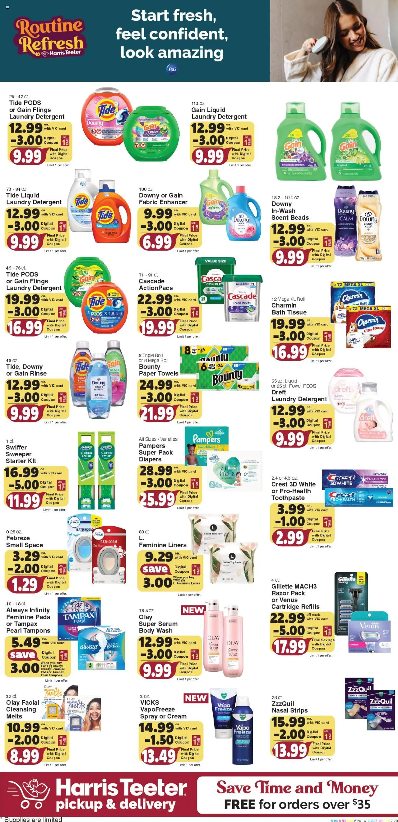 Harris Teeter Weekly Ad - valid from 06.08.2025 | Page: 10 | Products: Bath, Toothpaste, Cream, Body Wash