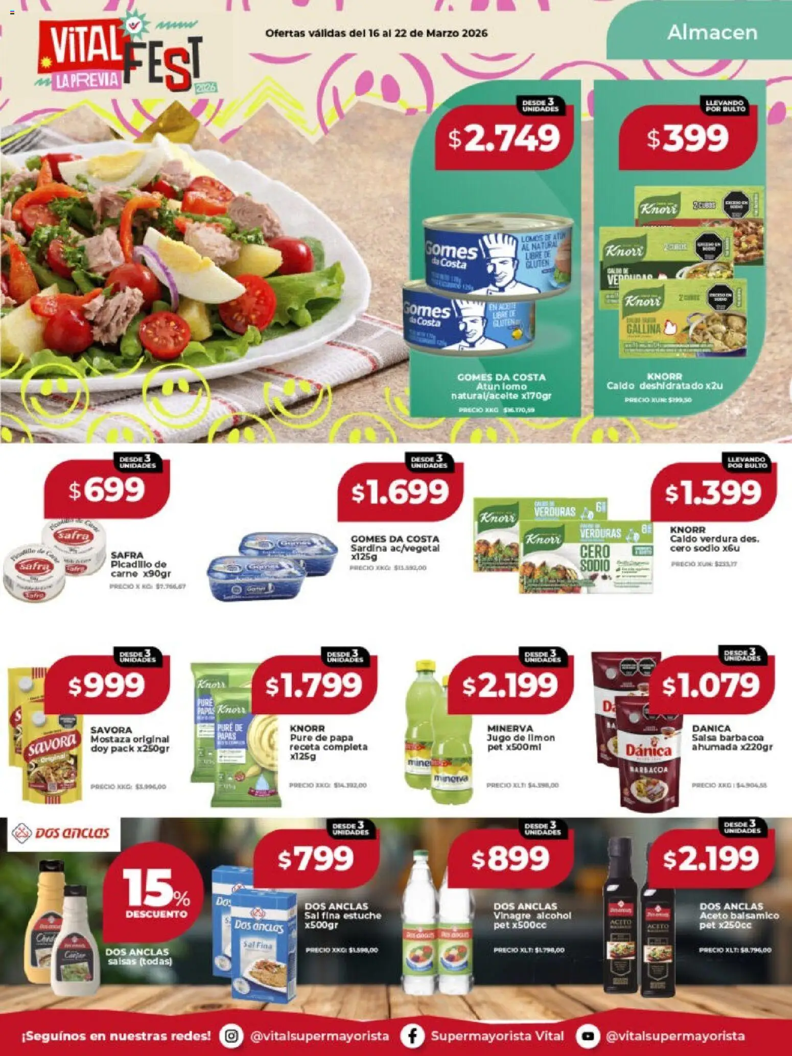 Vital - Ofertas - Laferrere  │ válido desde el 16.03.2026 | Página: 11 | Productos: Aceite, Atún, Jugo, Picadillo