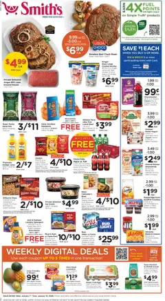 Preview of Smith's weekly ads valid from 07.01.2026