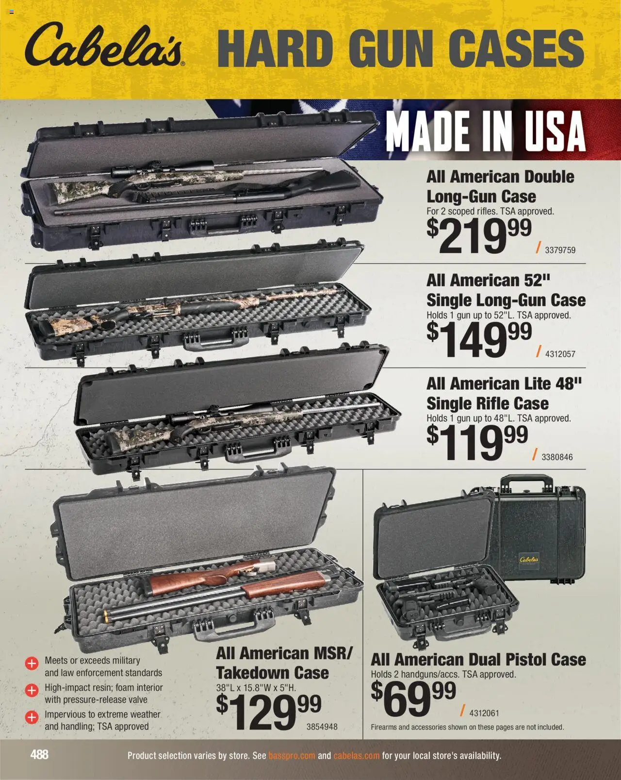Cabela's Hunting Master 25 - valid from 11.08.2025 | Page: 488 | Products: Case, Gun, Rifle