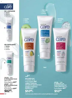 Nuevas ofertas de AVON válidas en toda la República Mexicana desde el 13.09.2025. ¡Encuentra las mejores ofertas en Gel exfoliante Facial, B. Gel exfoliante Facial 3 en 1 100 g! | Página: 149