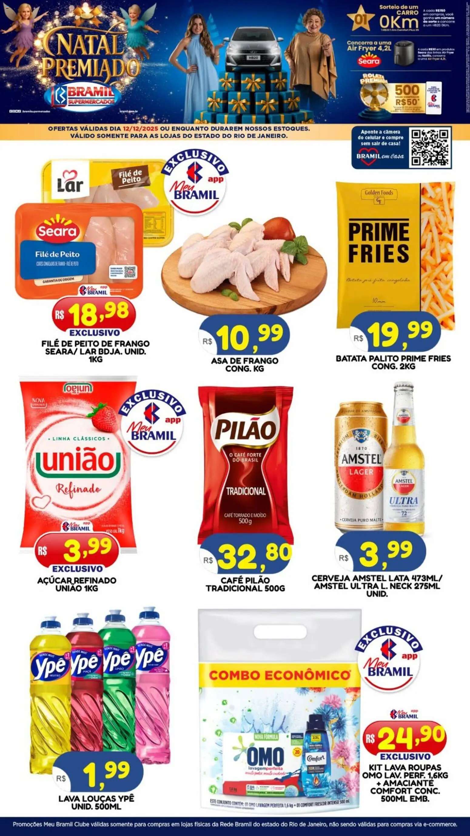 Bramil Supermercados Folheto - válido de 12.12.2025 | Página: 1 | Produtos: Air fryer, Cerveja, Café pilão, Câmera
