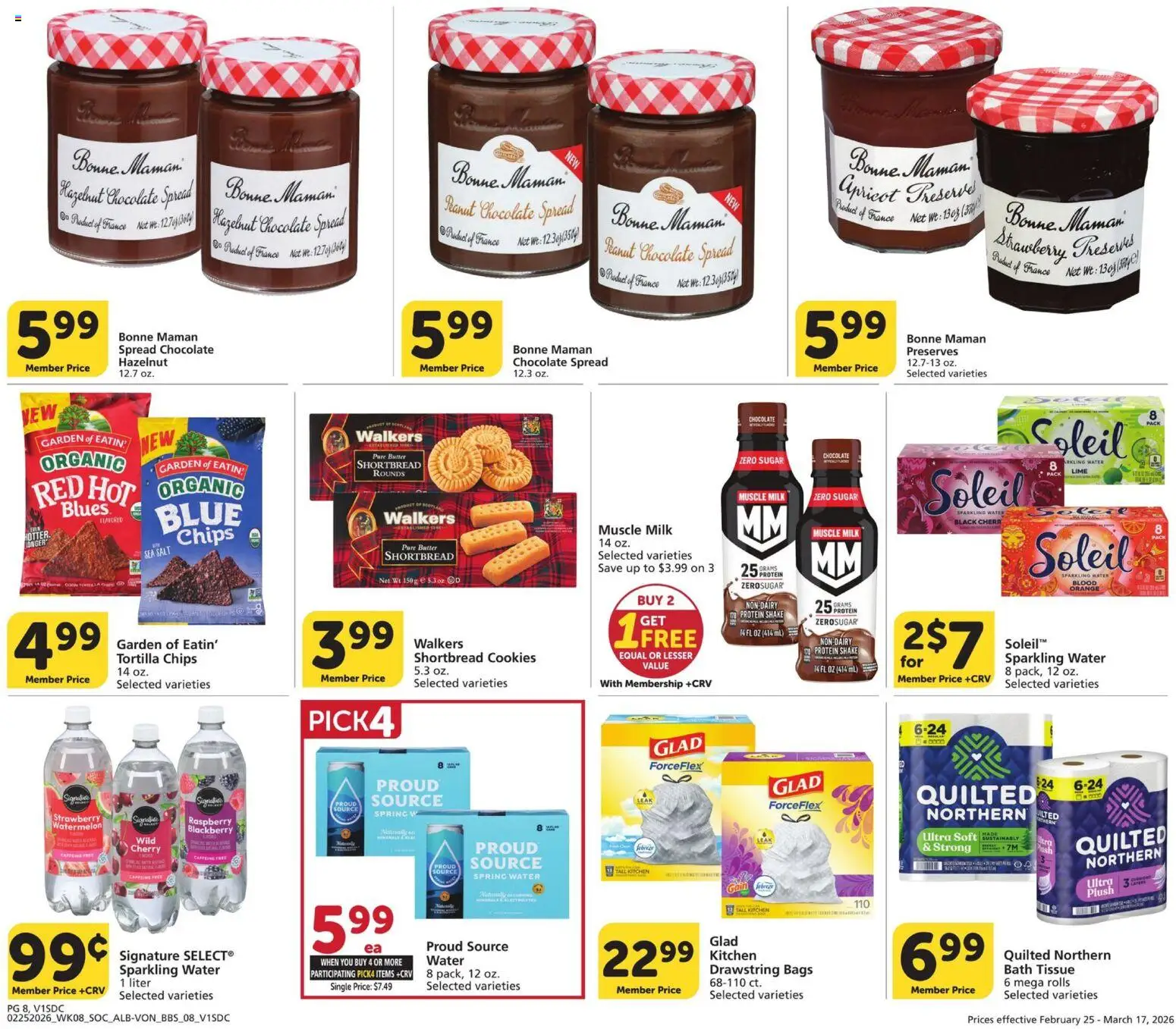 Vons Big Book of Savings - valid from 25.02.2026 | Page: 8 | Products: Bath, Butter, Chocolate, Sugar
