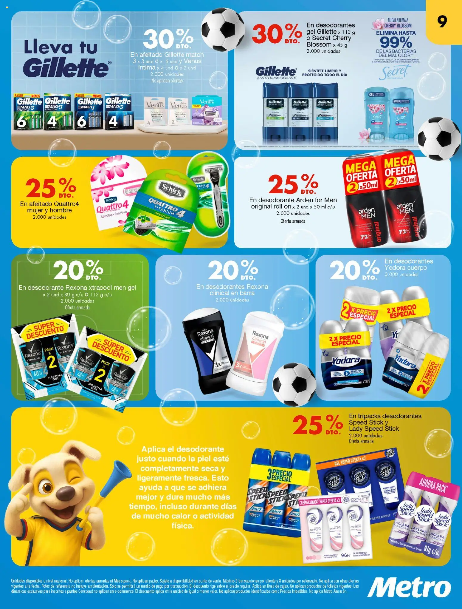 Metro revista - valida desde el 15.01.2026 | Página: 9 | Productos: Huevo, Sobre, Desodorante, Antitranspirante