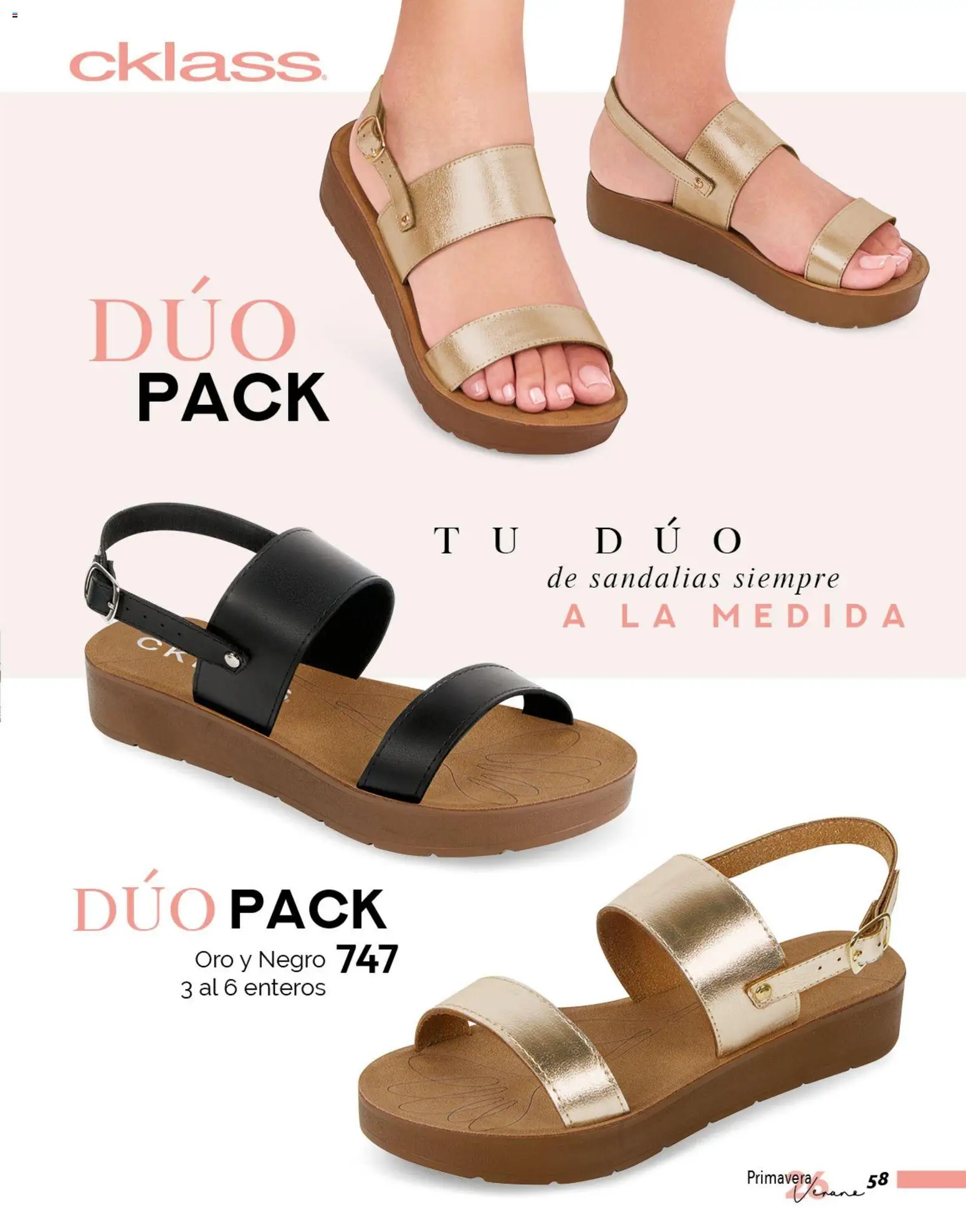 Nuevas ofertas de Cklass válidas en toda la República Mexicana desde el 02.01.2026. ¡Encuentra las mejores ofertas en Cklass catálogo Six & Dúo pack! | Página: 59 | Productos: Sandalias