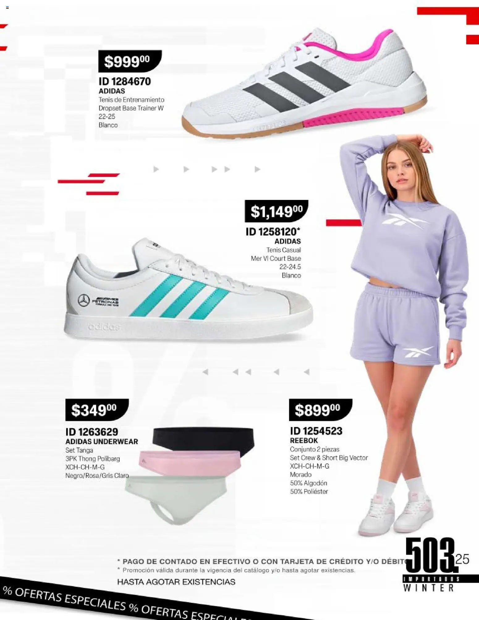 Nuevas ofertas de Price Shoes válidas en toda la República Mexicana desde el 24.11.2025. ¡Encuentra las mejores ofertas en Price Shoes catálogo Importados Winter! | Página: 7 | Productos: Tenis, Gorra