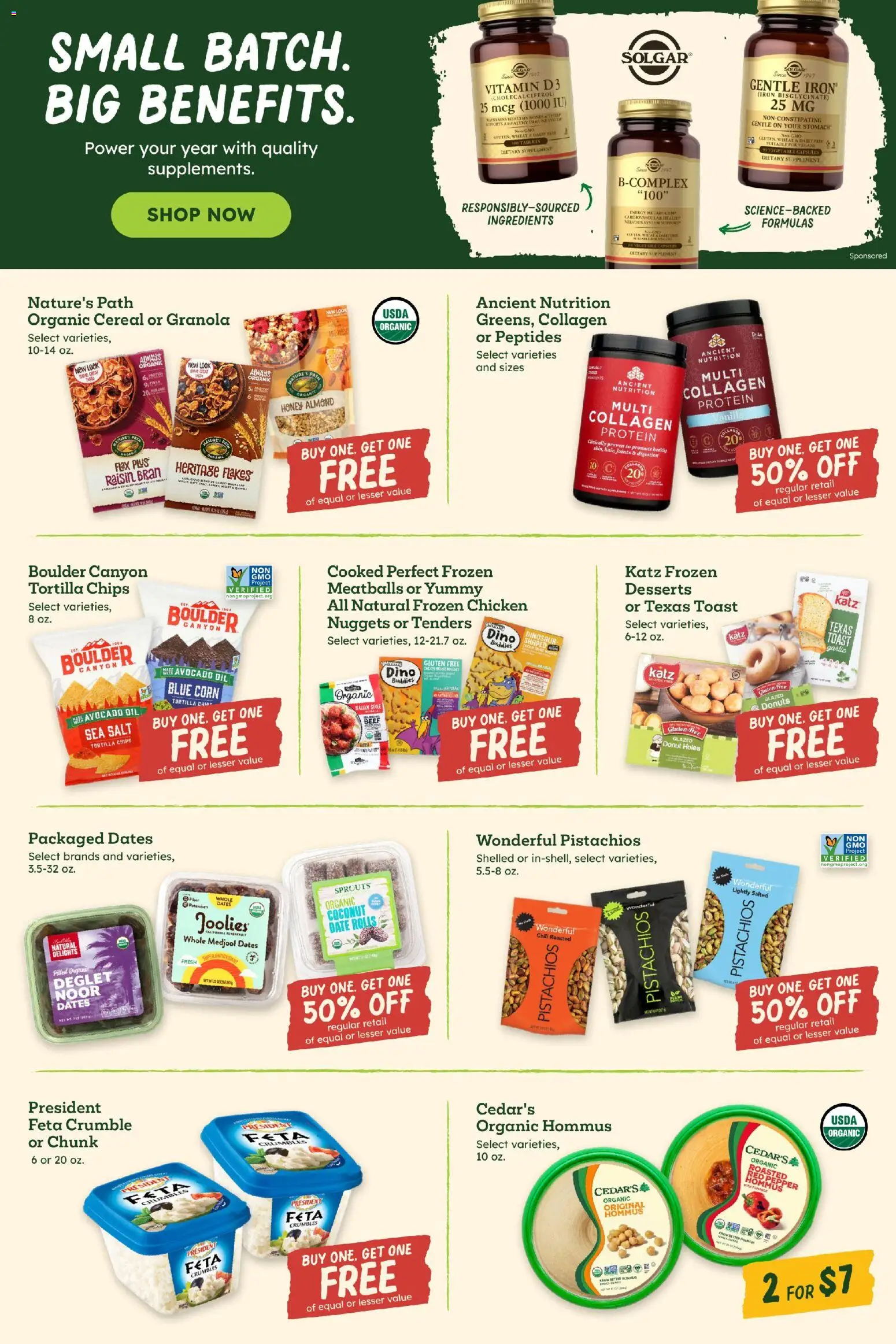 Sprouts Weekly Ad - valid from 28.01.2026 | Page: 5 | Products: Vitamin, Chips, Flakes, Avocado