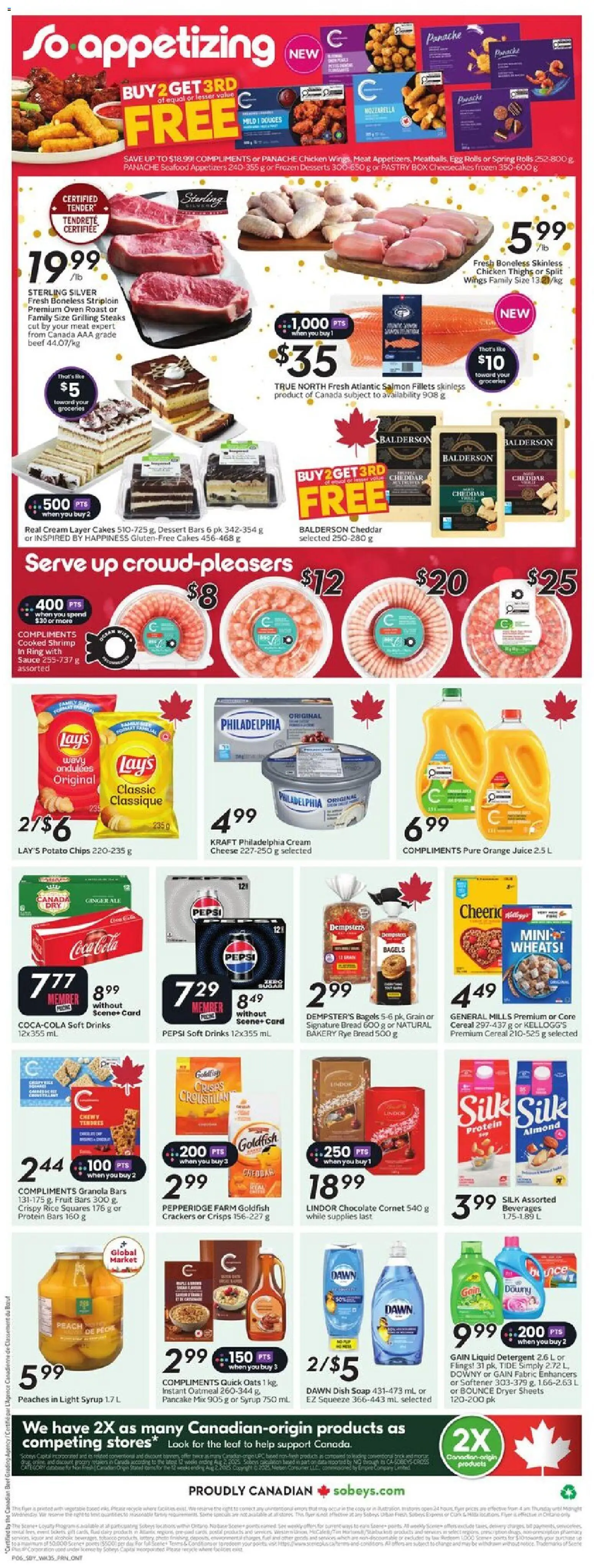 Sobeys flyer valid from 25.12.2025 | Page: 4 | Products: Bakery, Bread, Chocolate, Chicken
