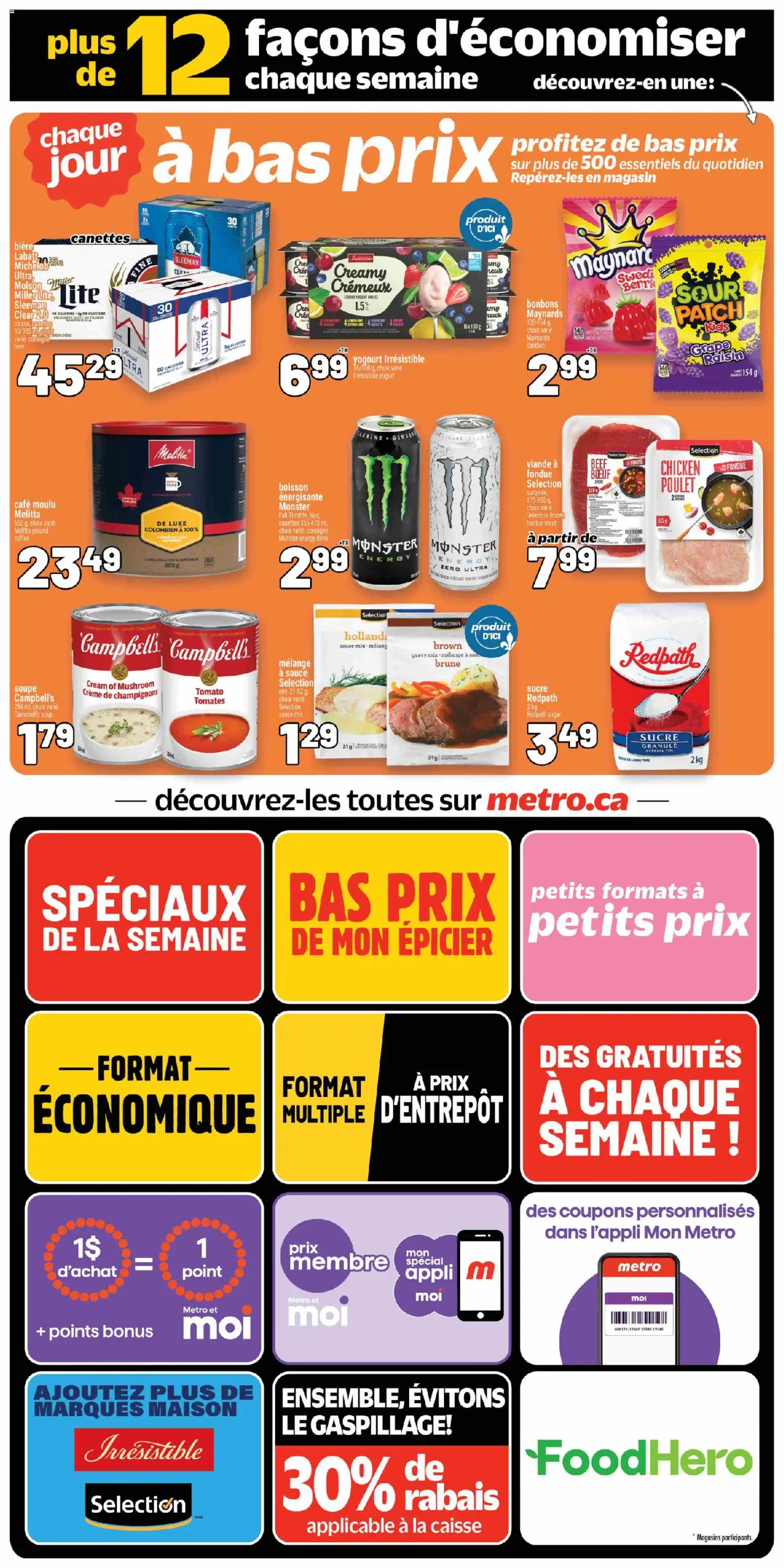 Metro flyer valid from 01.01.2026 | Page: 4 | Products: Candies, Cream, Yogurt, Chicken