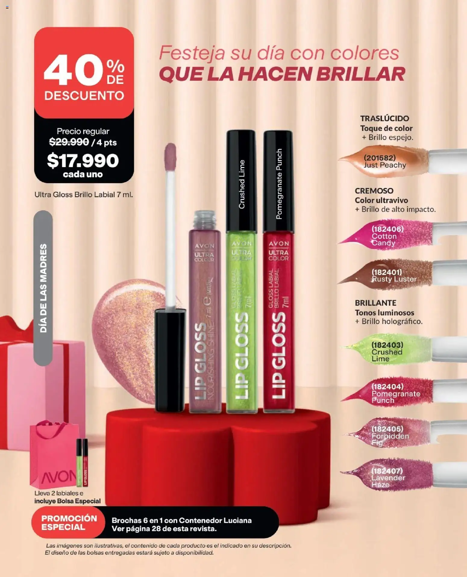 Avon revista - valida desde el 01.05.2026 | Página: 32 | Productos: Bolsa, Brillo