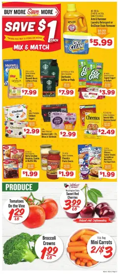 IGA Weekly Ad - valid from 09.07.2025 | Page: 4 | Products: Crowns, Coffee, Stain remover, Pasta