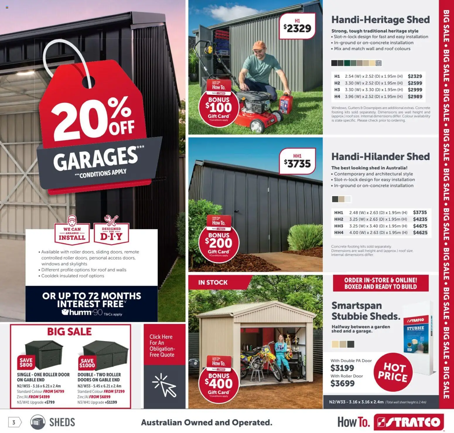 Stratco catalogue - valid from 06.03.2026 | Page: 3 | Products: Door, Kits, Shed