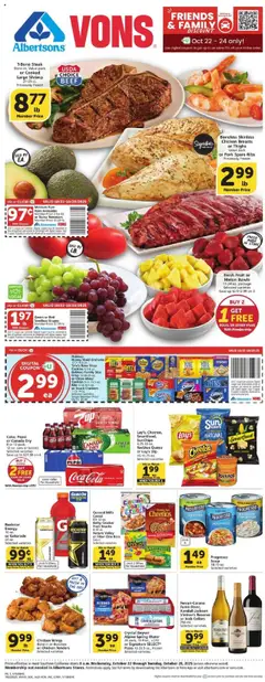 Preview of Vons weekly ads valid from 22.10.2025