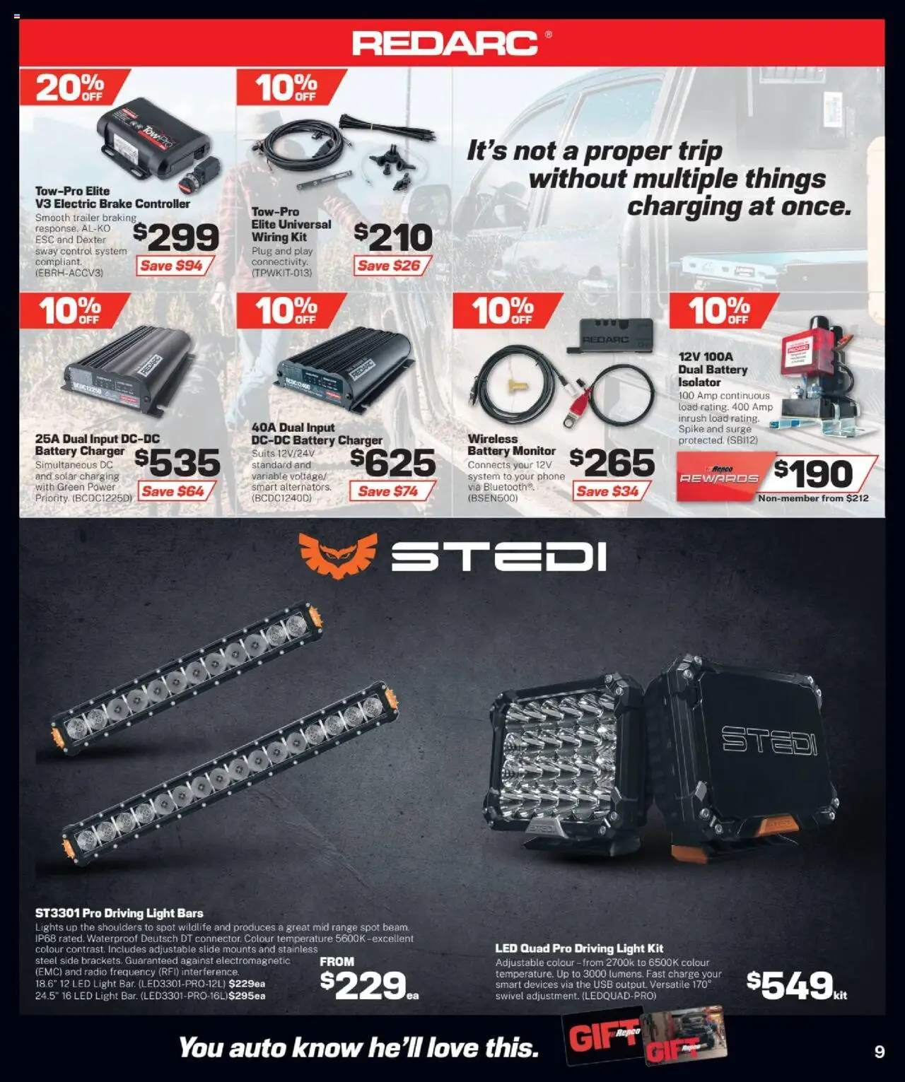 Repco catalogue - valid from 06.08.2025 | Page: 9 | Products: Battery, Light, Controller, Phone