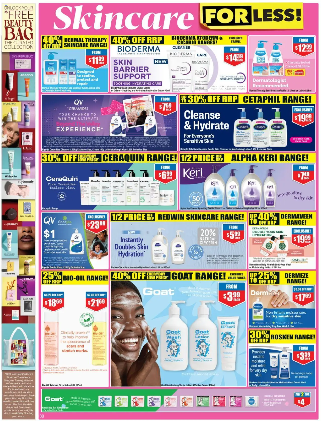 Chemist Warehouse catalogue - valid from 02.10.2025 | Page: 30 | Products: Soap, Body lotion, Hand cream, Bag