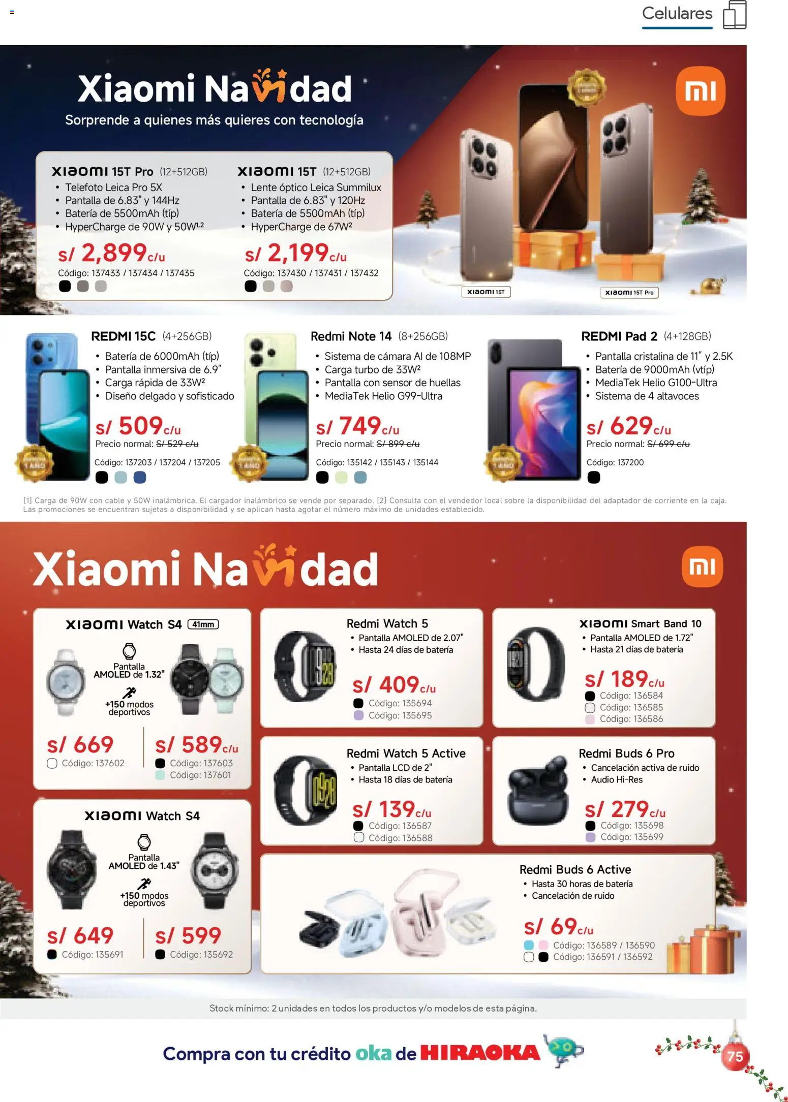 Catálogo Hiraoka válido desde 06.12.2025 | Página: 75 | Productos: Batería, Audio, Cámara, Cable