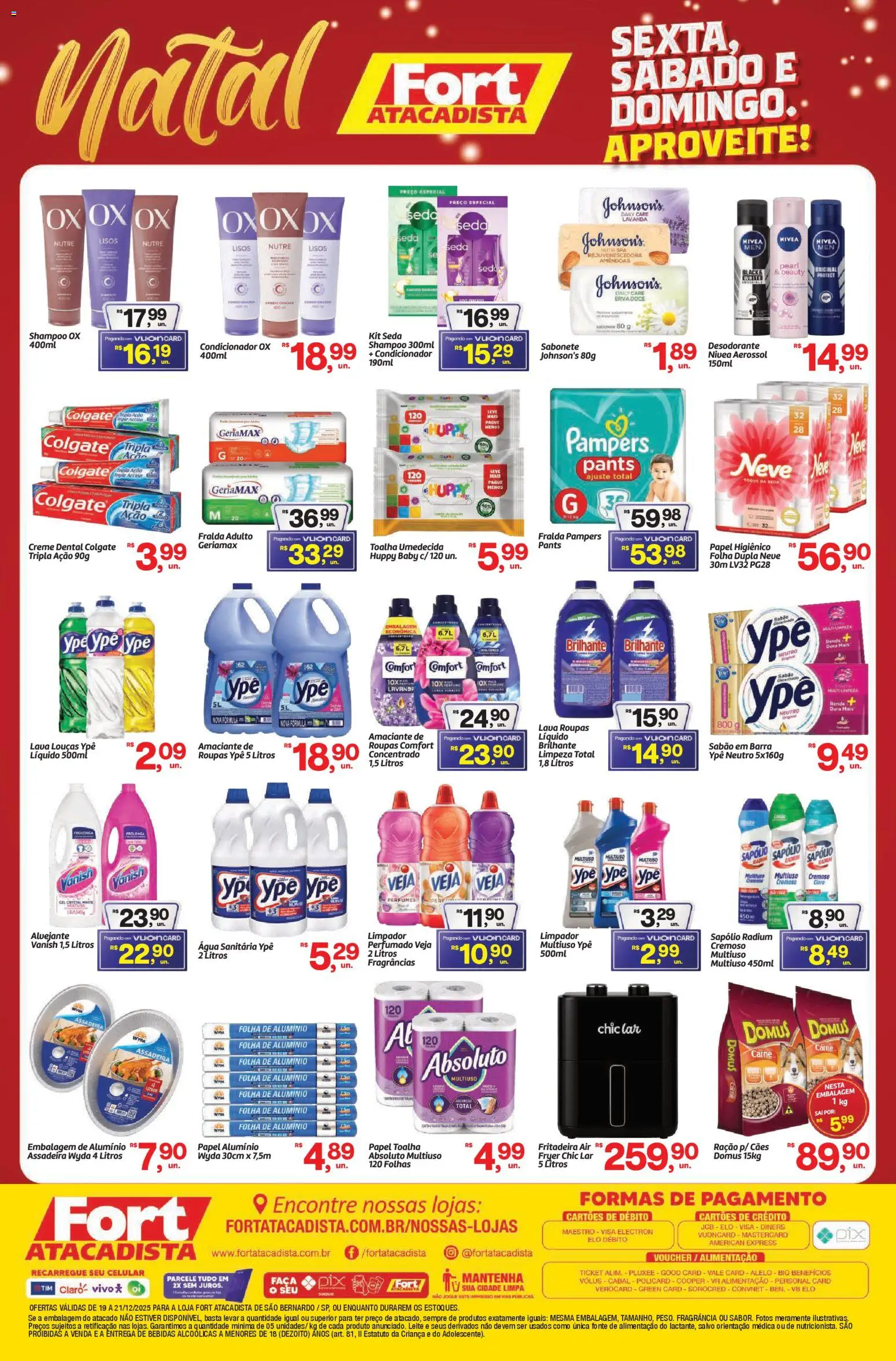 Fort Atacadista Folheto - válido de 19.12.2025 | Página: 4 | Produtos: Celular, Desodorante, Roupas, Creme dental