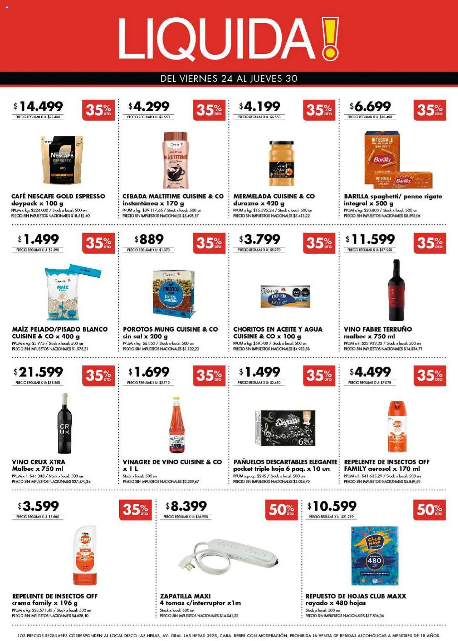 Disco ofertas │ válido desde el 23.04.2026 | Página: 10 | Productos: Repelente, Vinagre, Café, Crema