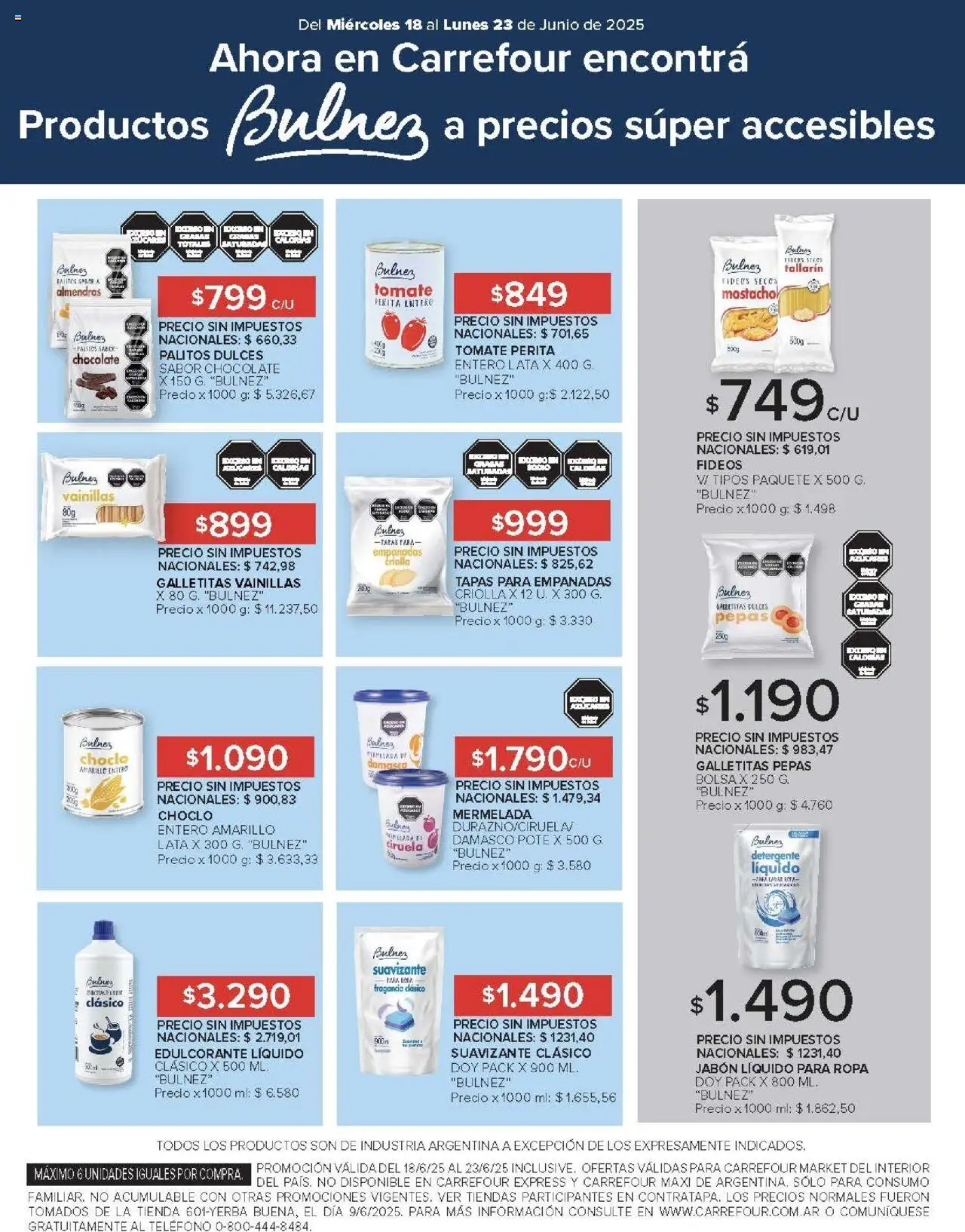 Carrefour ofertas │ válido desde el 18.06.2025 | Página: 38 | Productos: Galletitas, Almendras, Edulcorante, Detergente