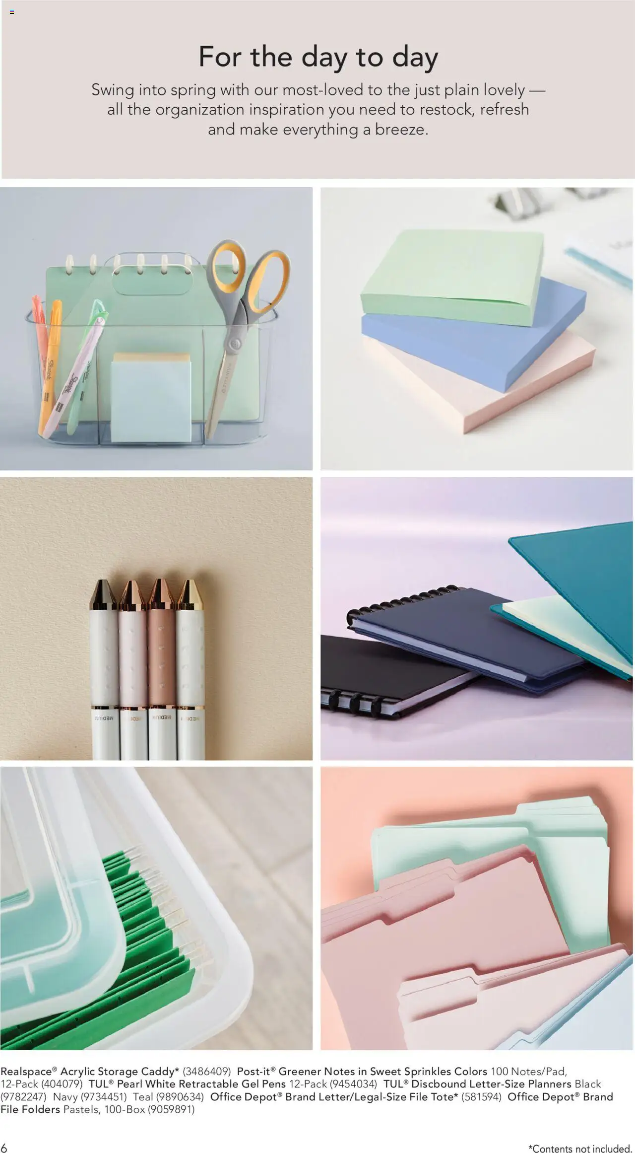 Office Depot Swing into Spring - valid from 24.03.2025 | Page: 6 | Products: Acrylic