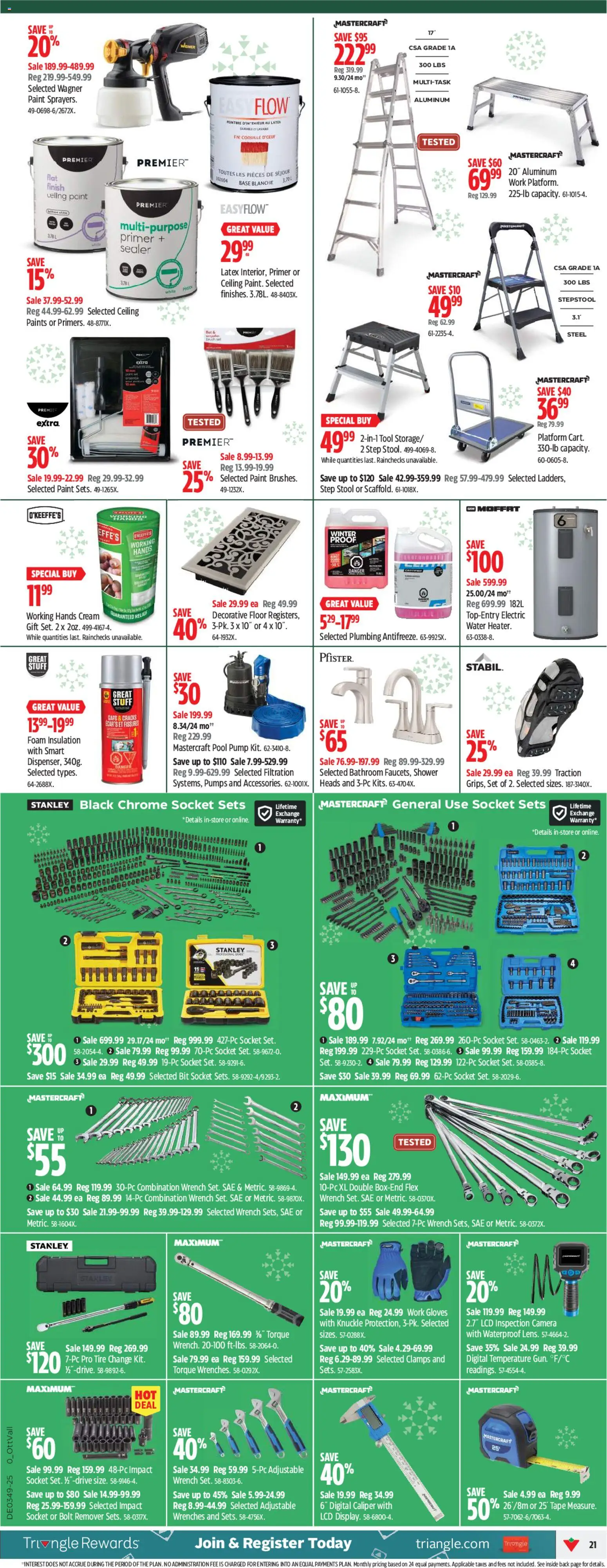 Canadian Tire flyer valid from 27.11.2025 | Page: 21 | Products: Cream, Hat, Camera, Socket