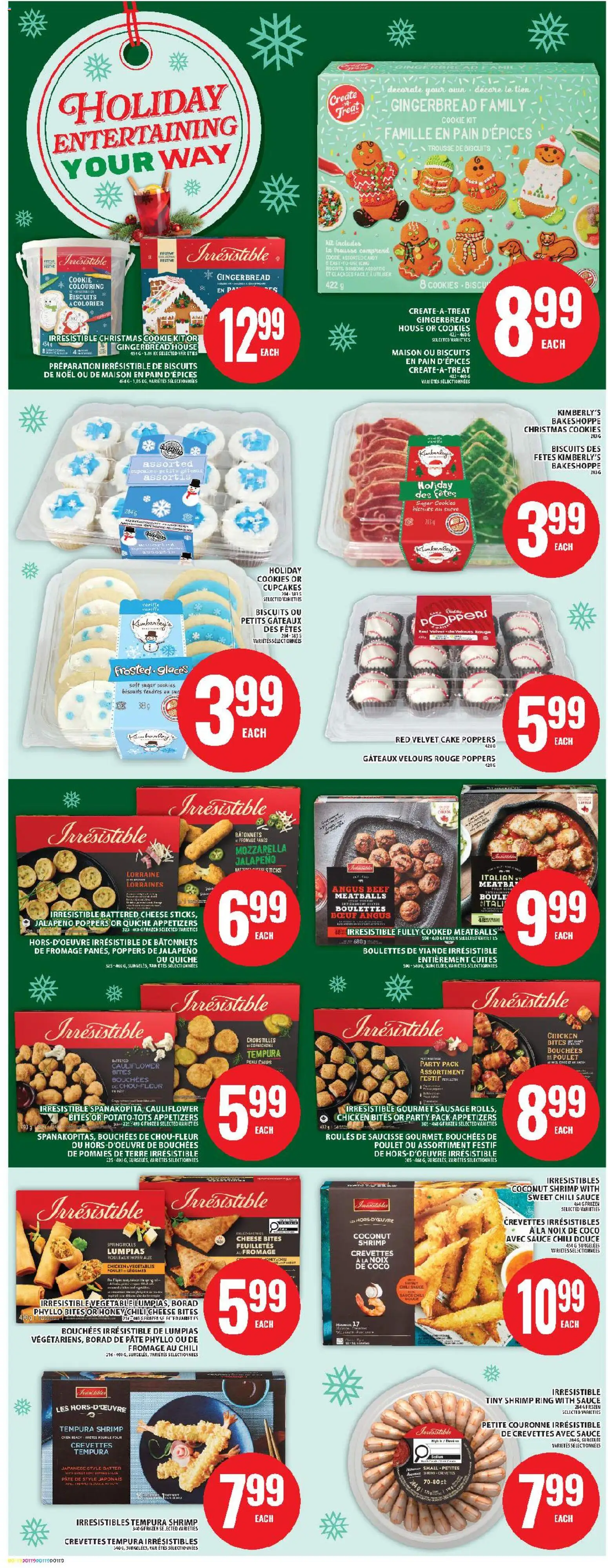 Food Basics flyer valid from 27.11.2025 | Page: 12 | Products: Cookies, Oven, Cheese, Chicken