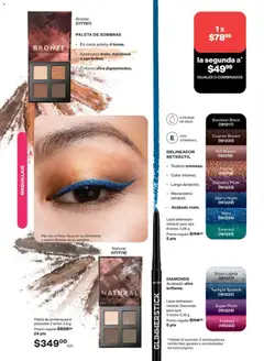 Vista previa de AVON campaña 7 2026, nuevo folleto de la tienda, válido en México a partir del 24.04.2026 | Página: 36 | Productos: Paleta, Agua, Maquillaje, Delineador