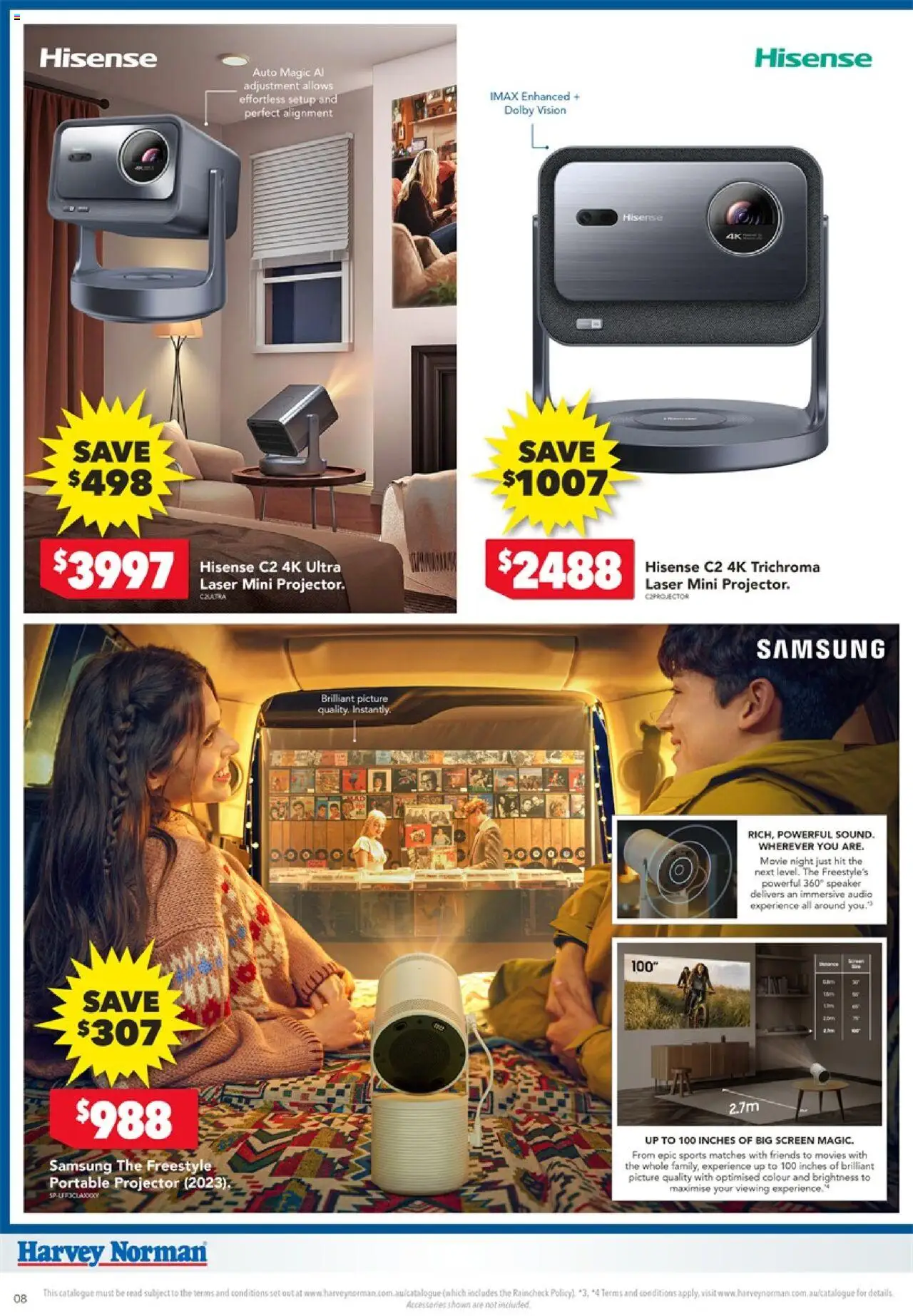 Harvey Norman catalogue - valid from 18.09.2025 | Page: 8 | Products: Picture, Audio, Speaker, Screen