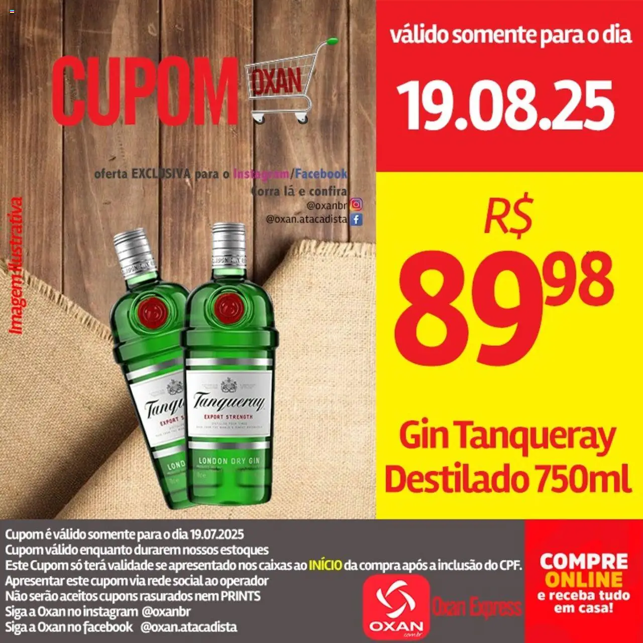Oxan Atacadista Folheto - válido de 19.08.2025 | Página: 1 | Produtos: Gin