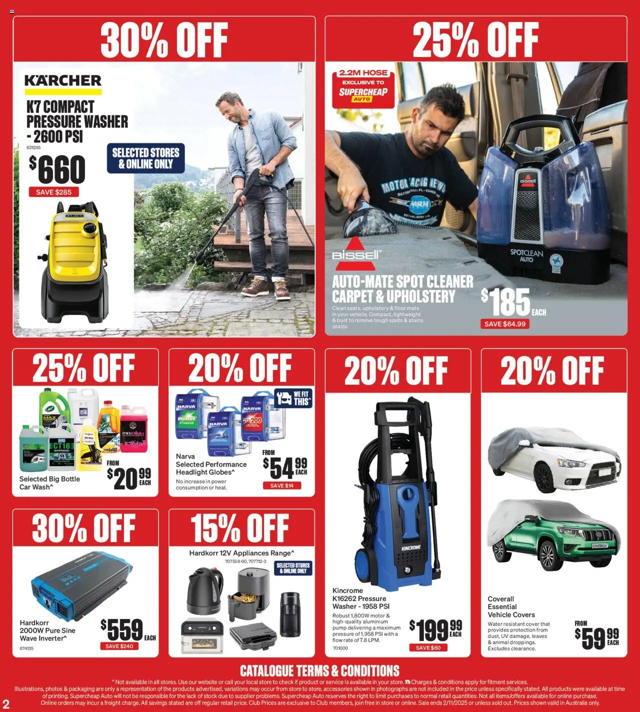 Supercheap Auto catalogue - valid from 15.10.2025 | Page: 2 | Products: Carpet, Water, Accessories, Washer