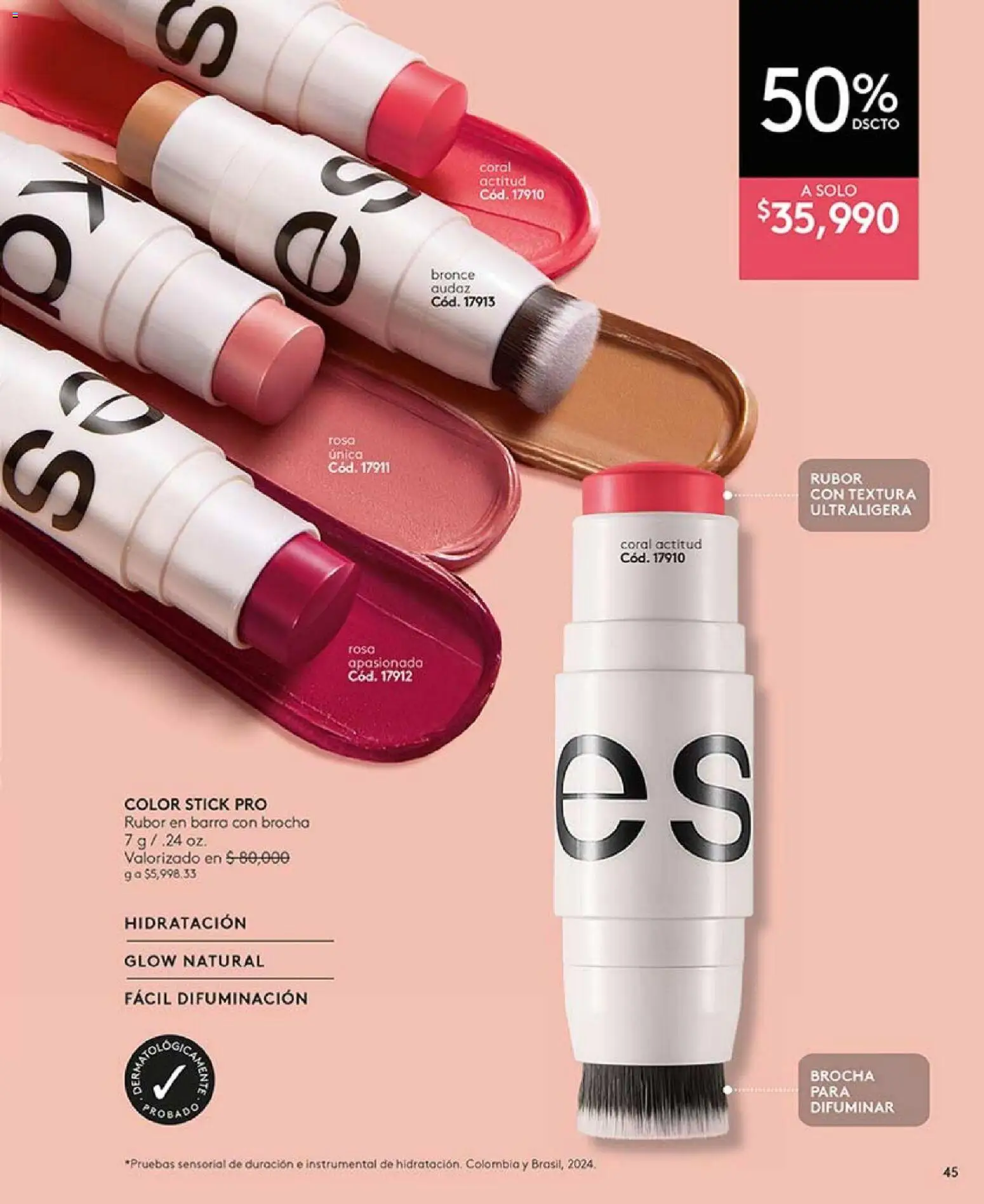 Ésika revista - valida desde el 01.02.2026 | Página: 45 | Productos: Rubor, Brocha