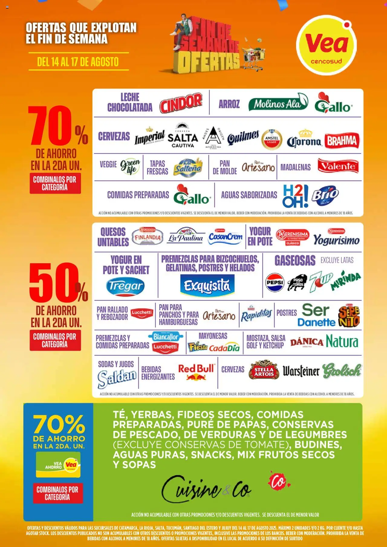 Vea ofertas │ válido desde el 14.08.2025 | Página: 3 | Productos: Yogur, Arroz, Fideos, Pan rallado