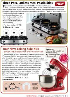 Preview of Innovations Catalogue Summer 2025 - valid from 24.09.2025 | Page: 3 | Products: Pot, Steak, Mixer, Slow cooker
