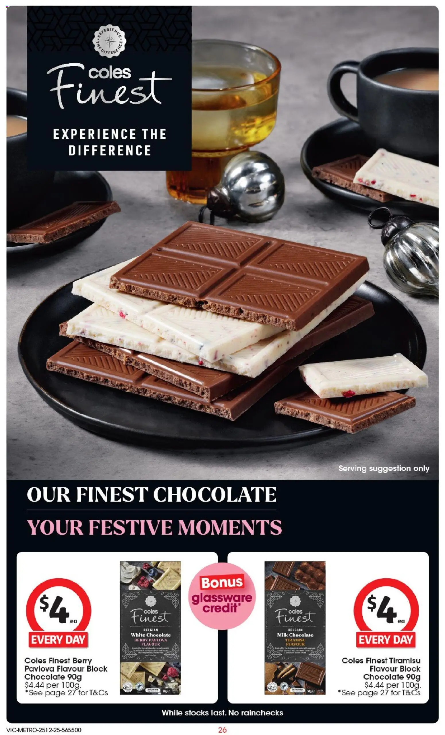 Coles catalogue - valid from 25.12.2025 | Page: 27 | Products: Milk, Chocolate, Glassware, Pavlova