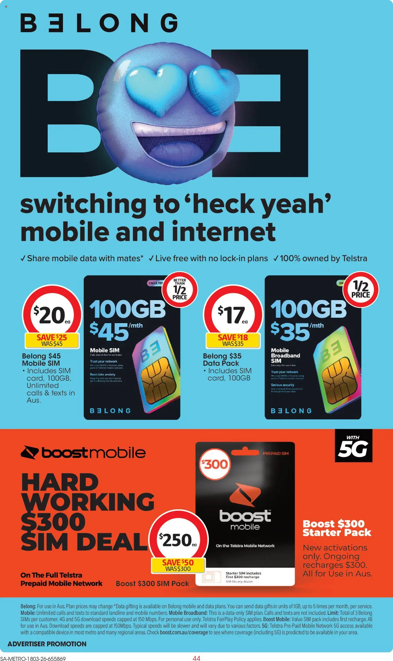 Coles catalogue - valid from 18.03.2026 | Page: 44 | Products: Device, Mobile