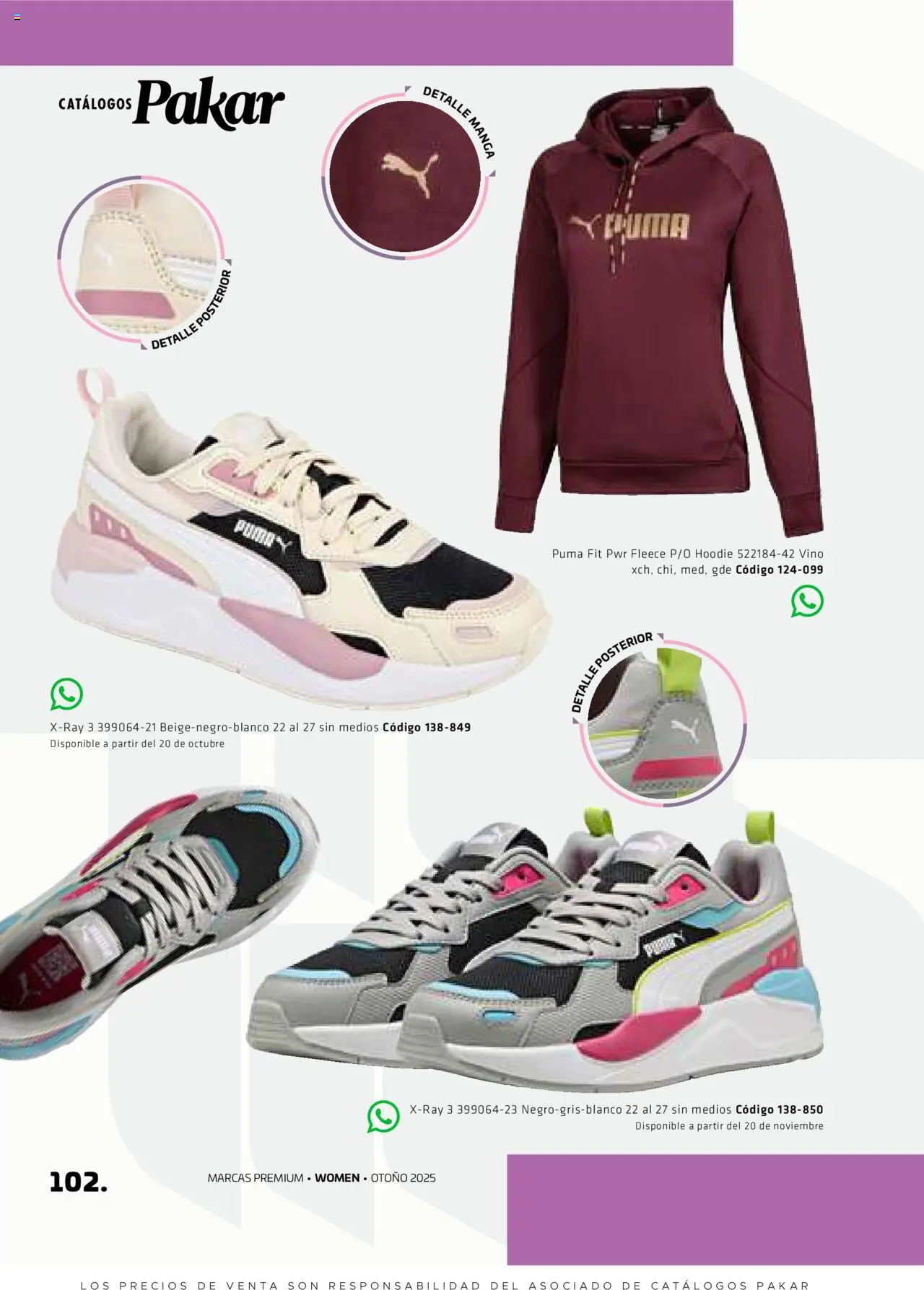 Nuevas ofertas de SC Pakar válidas en toda la República Mexicana desde el 29.08.2025. ¡Encuentra las mejores ofertas en SC Pakar - Catálogo Otoño Women! | Página: 102 | Productos: Manga, Vino