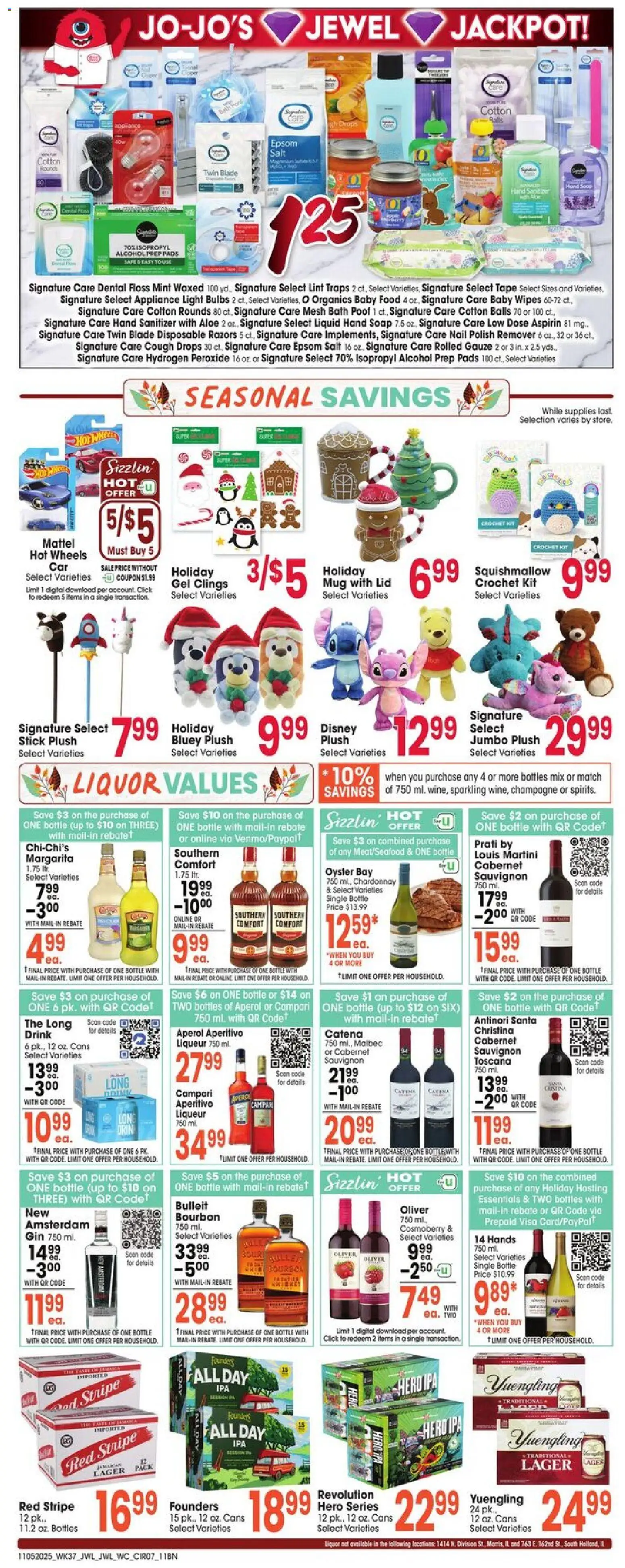 Jewel Osco Weekly Ad - valid from 05.11.2025 | Page: 7 | Products: Safe, Nail, Gin, Pads