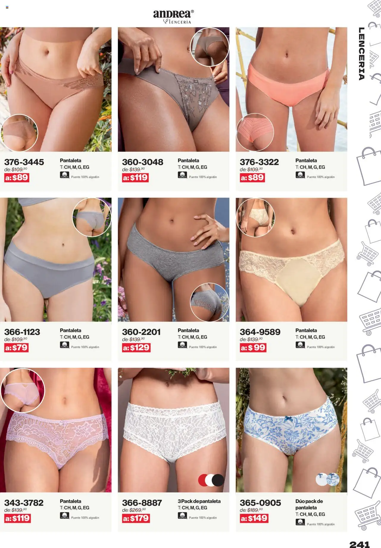 Nuevas ofertas de Andrea válidas en toda la República Mexicana desde el 10.08.2025. ¡Encuentra las mejores ofertas en Andrea - Catálogo Outlet! | Página: 241 | Productos: Algodón, Lenceria