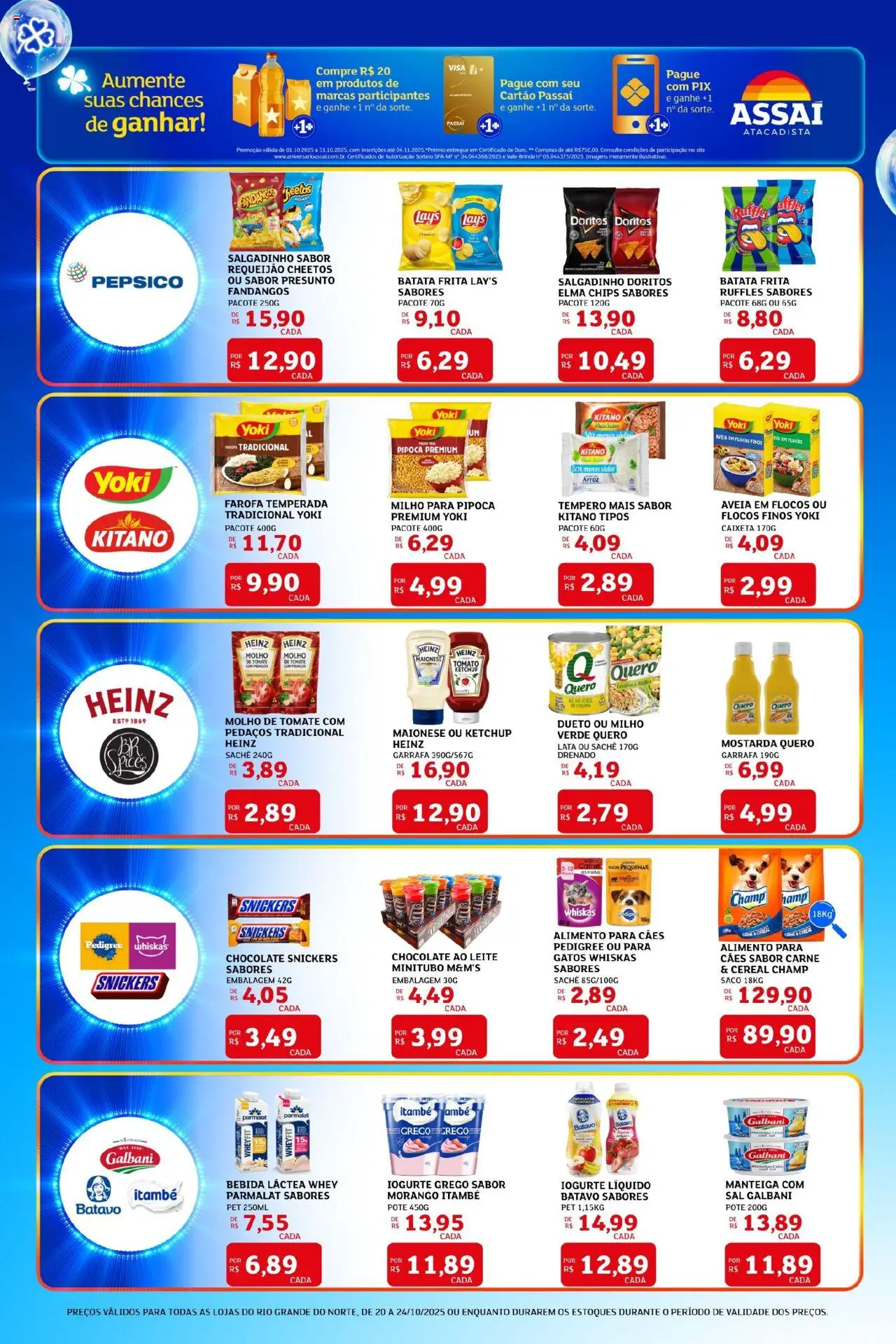 Assaí Atacadista Folheto - válido de 20.10.2025 | Página: 4 | Produtos: Elma Chips, Batata, Maionese, Requeijão
