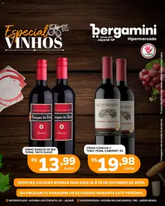 Supermercado Bergamini - Ofertas especiais de vinhos - Pré-Visualização do folheto da loja Supermercado Bergamini, válido de 16.10.2025