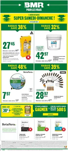 Preview of BMR weekly flyer / circulaire from shop BMR valid from 09.08.2025