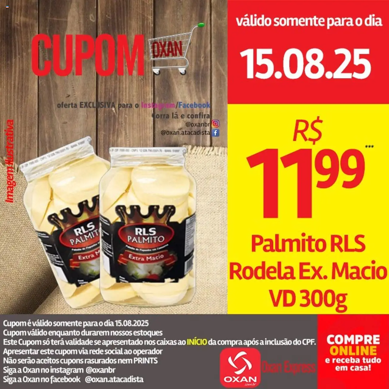 Oxan Atacadista Folheto - válido de 15.08.2025 | Página: 12 | Produtos: Palmito