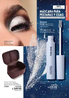Vista previa de Oriflame campaña 12 2025, nuevo folleto de la tienda, válido en México a partir del 06.12.2025 | Página: 61 | Productos: Máscara, Neceser, Brillo, Glitter