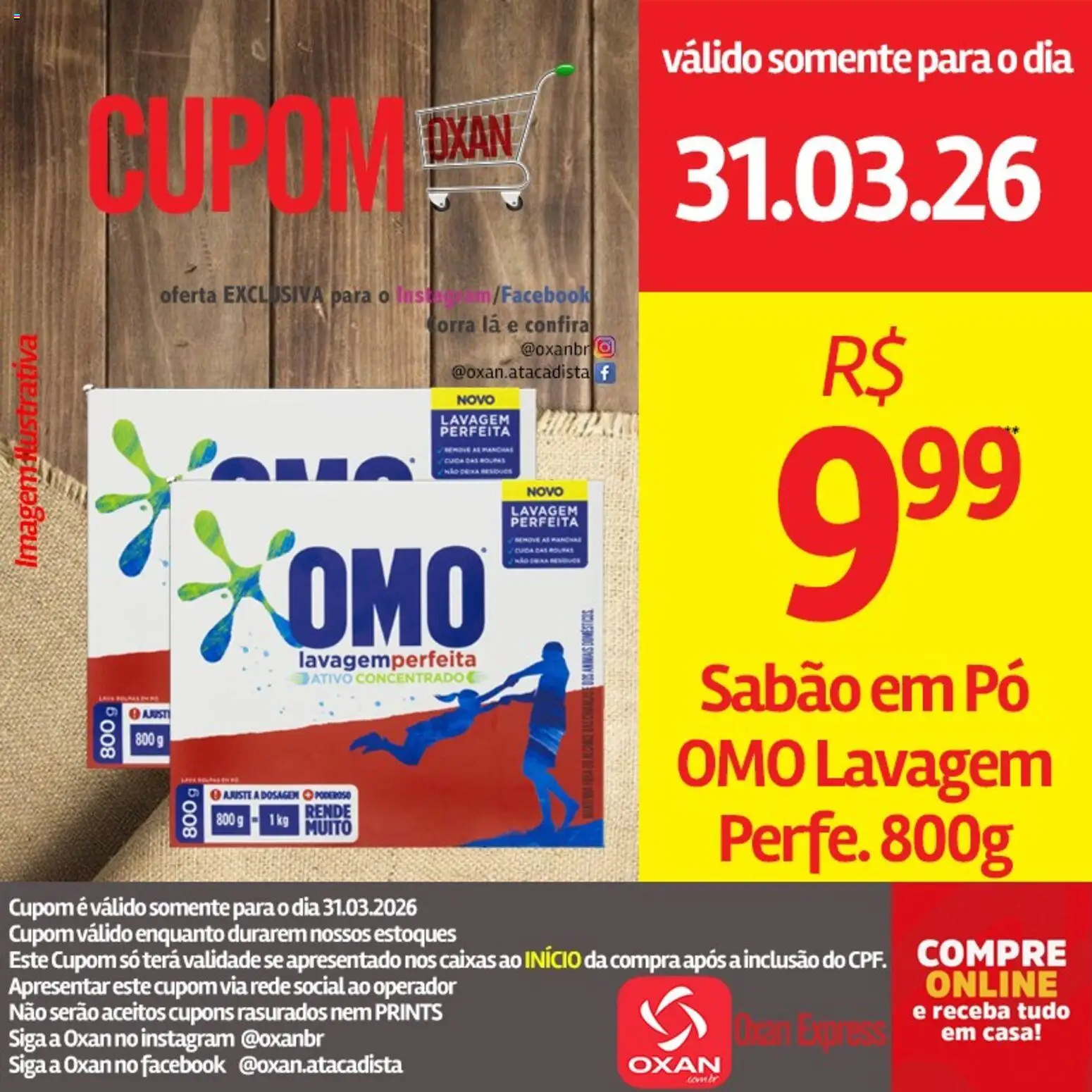 Oxan Atacadista Folheto - válido de 31.03.2026 | Página: 13 | Produtos: Pó, Sabão, Sabão em pó, Roupas