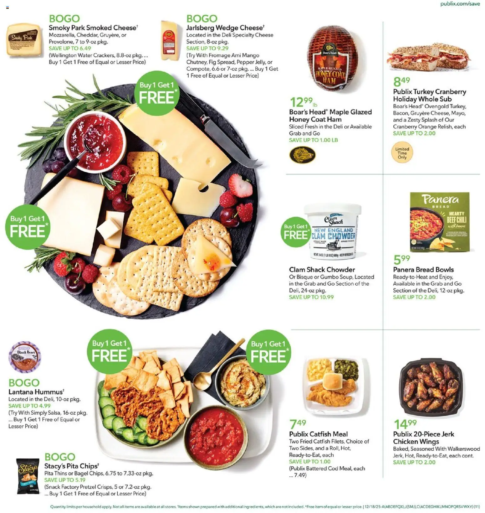 Publix Weekly Ad - valid from 17.12.2025 | Page: 11 | Products: Ham, Coat, Water, Mango