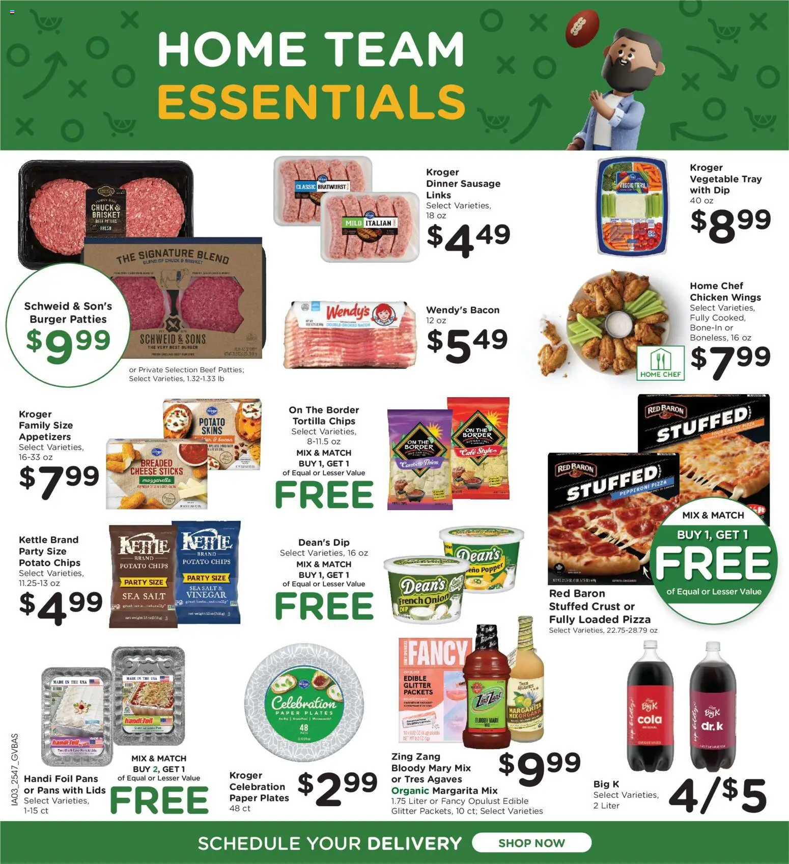 Kroger Ad - valid from 26.12.2025 | Page: 5 | Products: Vinegar, Cheese, Chips, Salt