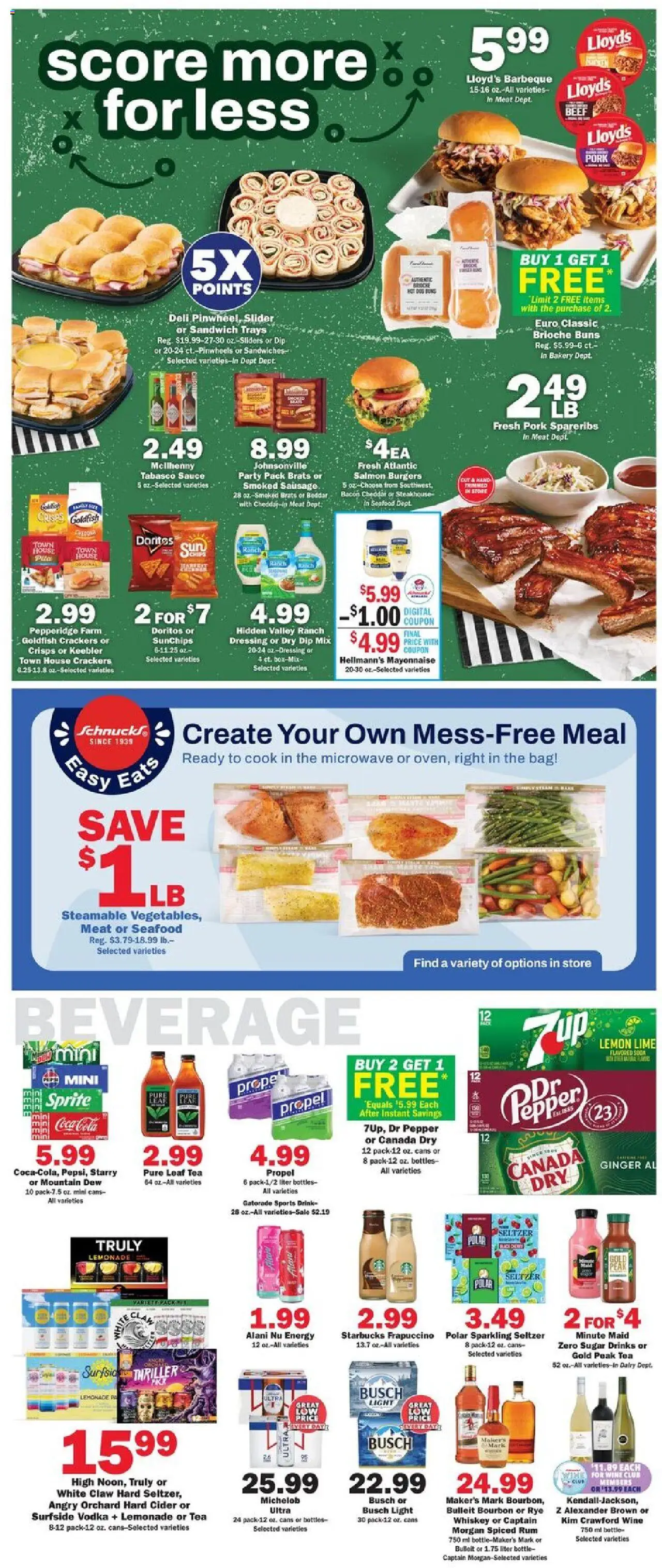 Schnucks Weekly Ad - valid from 08.10.2025 | Page: 3 | Products: Bakery, Wine, Sugar, Bag